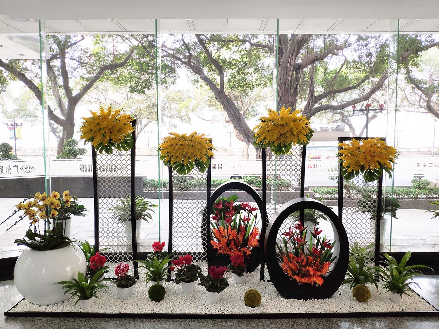 大堂造景—26-广州植物花卉租赁_室内绿植租摆_绿植组景_广州欣怡园艺