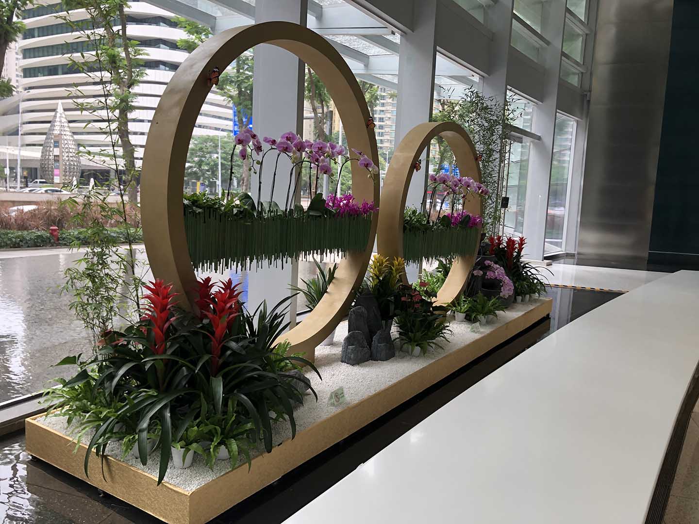 大堂造景-17-广州植物花卉租赁_室内绿植租摆_绿植组景_广州欣怡园艺